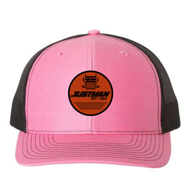 Richardson - Snapback Trucker Cap - Faux Leather Patch Thumbnail