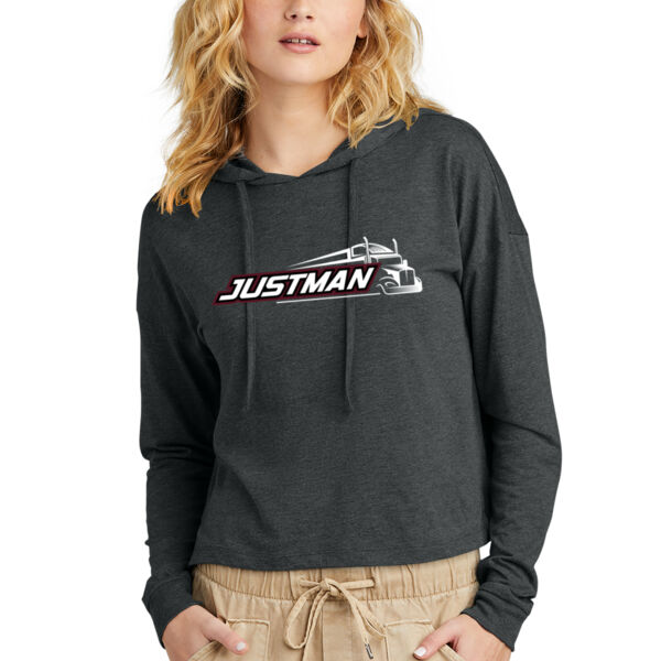 District® Women’s Perfect Tri® Midi Long Sleeve Hoodie - Printed Logo Thumbnail