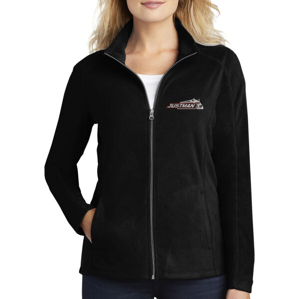 Port Authority® Ladies Microfleece Jacket - Embroidered Logo Thumbnail