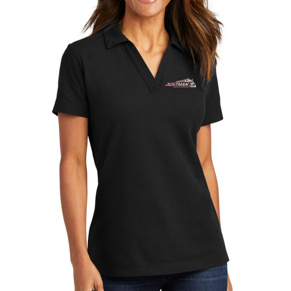 Port Authority® Ladies C-FREE ™ Cotton Blend Pique Polo - Embroidered Logo Thumbnail