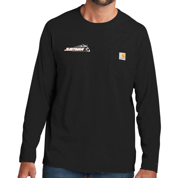 Carhartt Force® Long Sleeve Pocket T-Shirt - Printed Logo Thumbnail