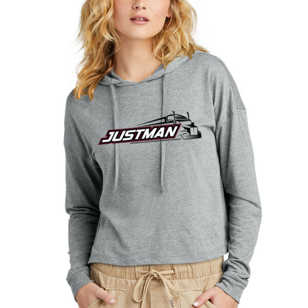 District® Women’s Perfect Tri® Midi Long Sleeve Hoodie - Printed Logo Thumbnail