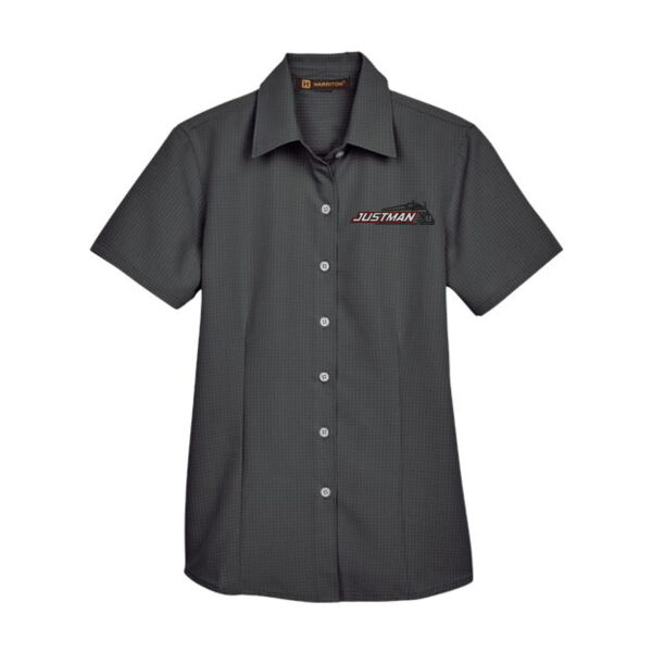 Harriton - Women's Barbados Textured Camp Shirt - Embroidered Logo Thumbnail
