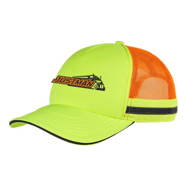 Big Accessories - Safety Trucker Cap - Embroidered Logo Thumbnail