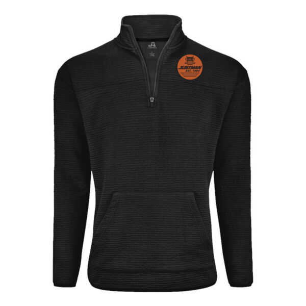 J. America - Unisex Pebble Fleece Quarter-Zip Pullover - Embroidered Logo Thumbnail