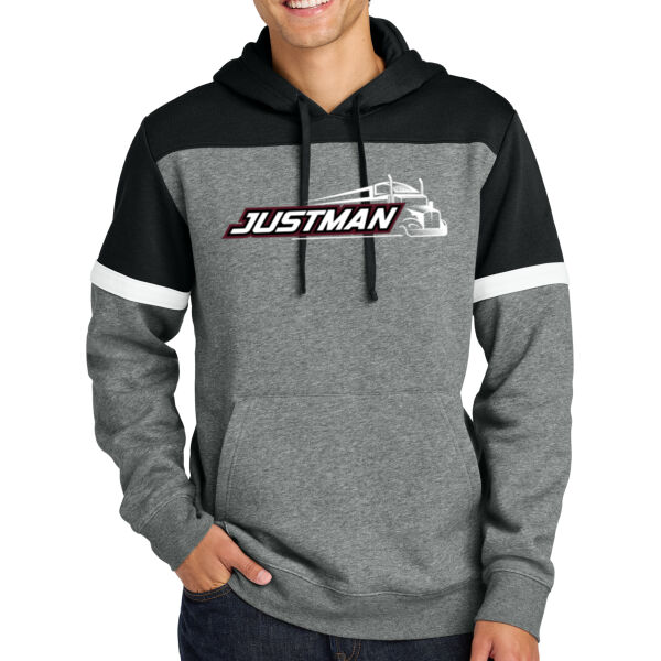 Sport-Tek® Drive Fleece Colorblock Hoodie - Printed Logo Thumbnail