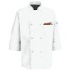 Eight Pearl Button Chef Coat with Thermometer Pocket Thumbnail