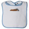 Infant Contrast Trim Terry Bib Thumbnail