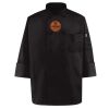 Black Knot Button Chef Coat Thumbnail
